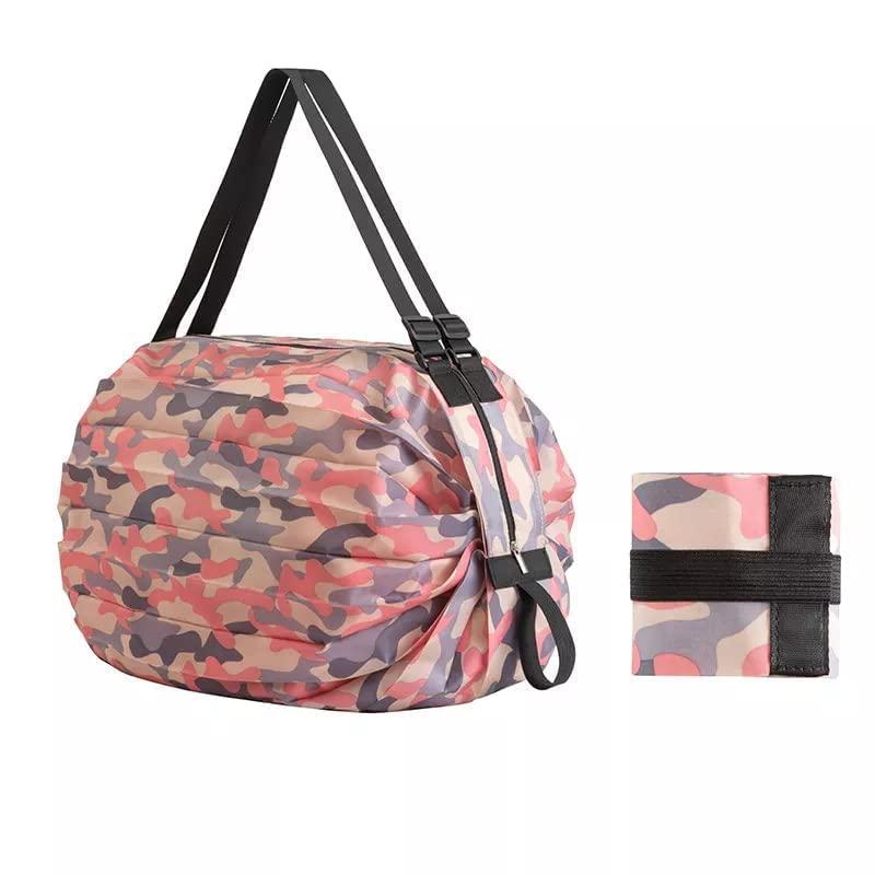 👜 Foldable Shopping Handbag Travel Tote – Waterproof Nylon (1 Pc) 💧