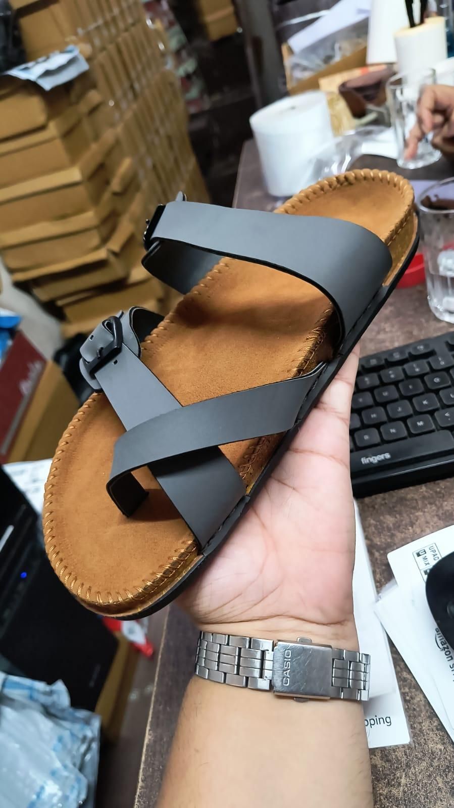 👡 Men’s Casual Flat Sandal – Lightweight Comfort for Everyday Wear! 🌟