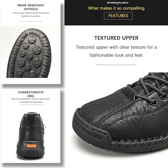 🥾 Men’s High-Top Hiking Shoes – Durable, Comfortable & Adventure-Ready! 🌲✨