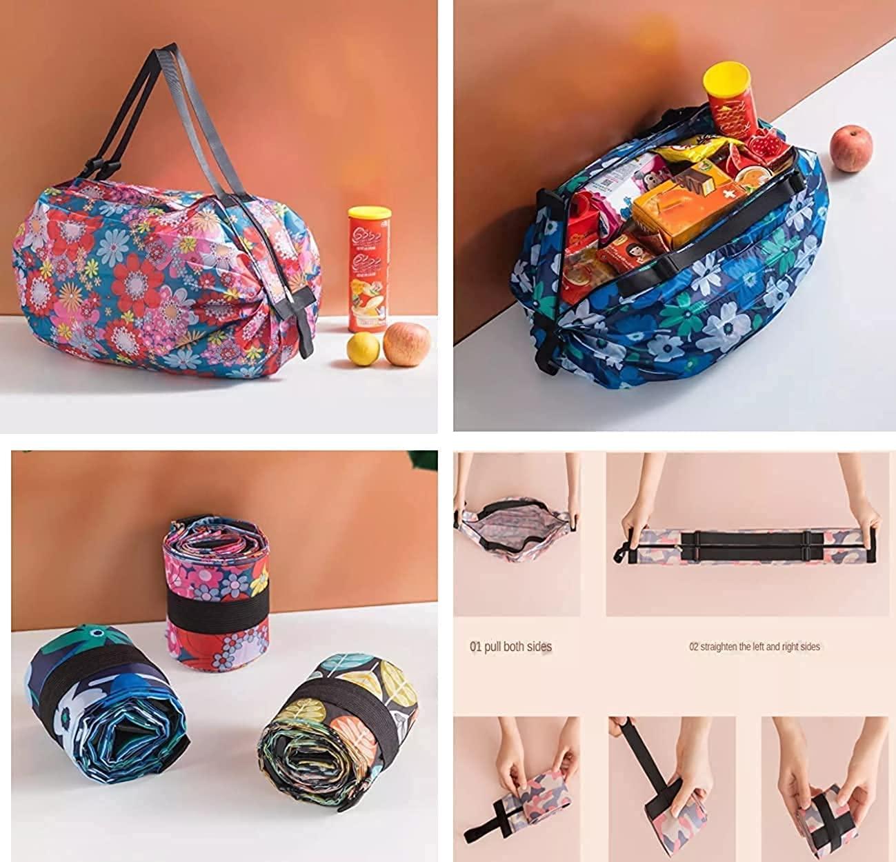 👜 Foldable Shopping Handbag Travel Tote – Waterproof Nylon (1 Pc) 💧