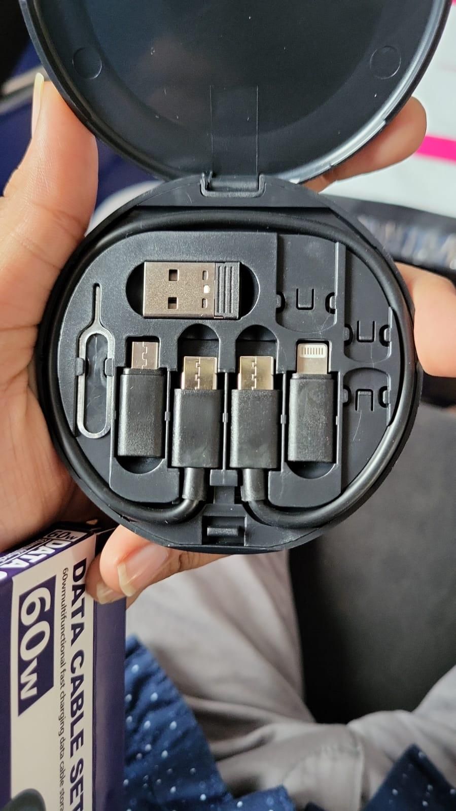 ⚡ Fast Charging Travel Cable Set – Compact, Handy & Super-Fast! 🚀