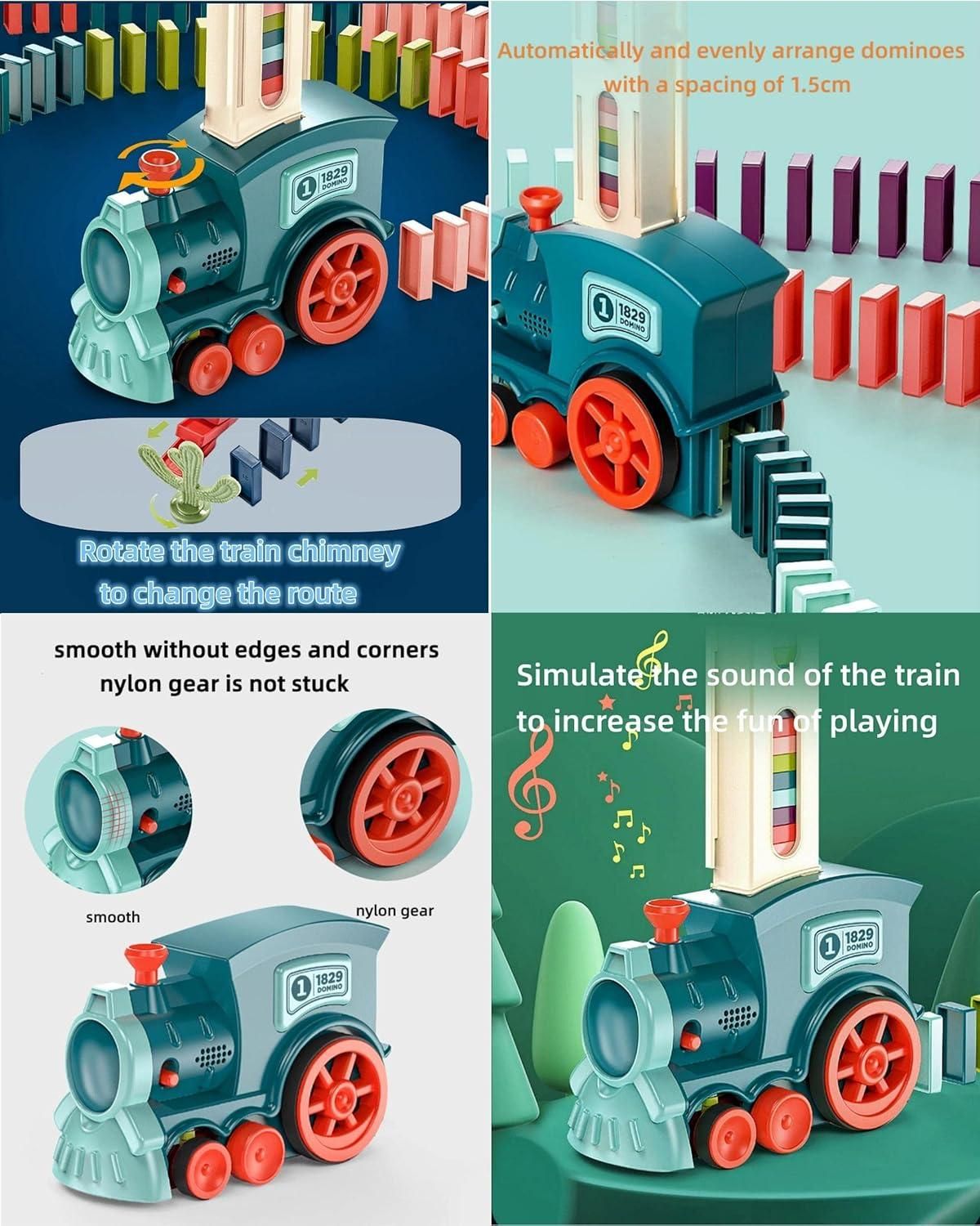 Train Toy Domino™ Set for Kids BPA Free Plastic with Sound Effects
