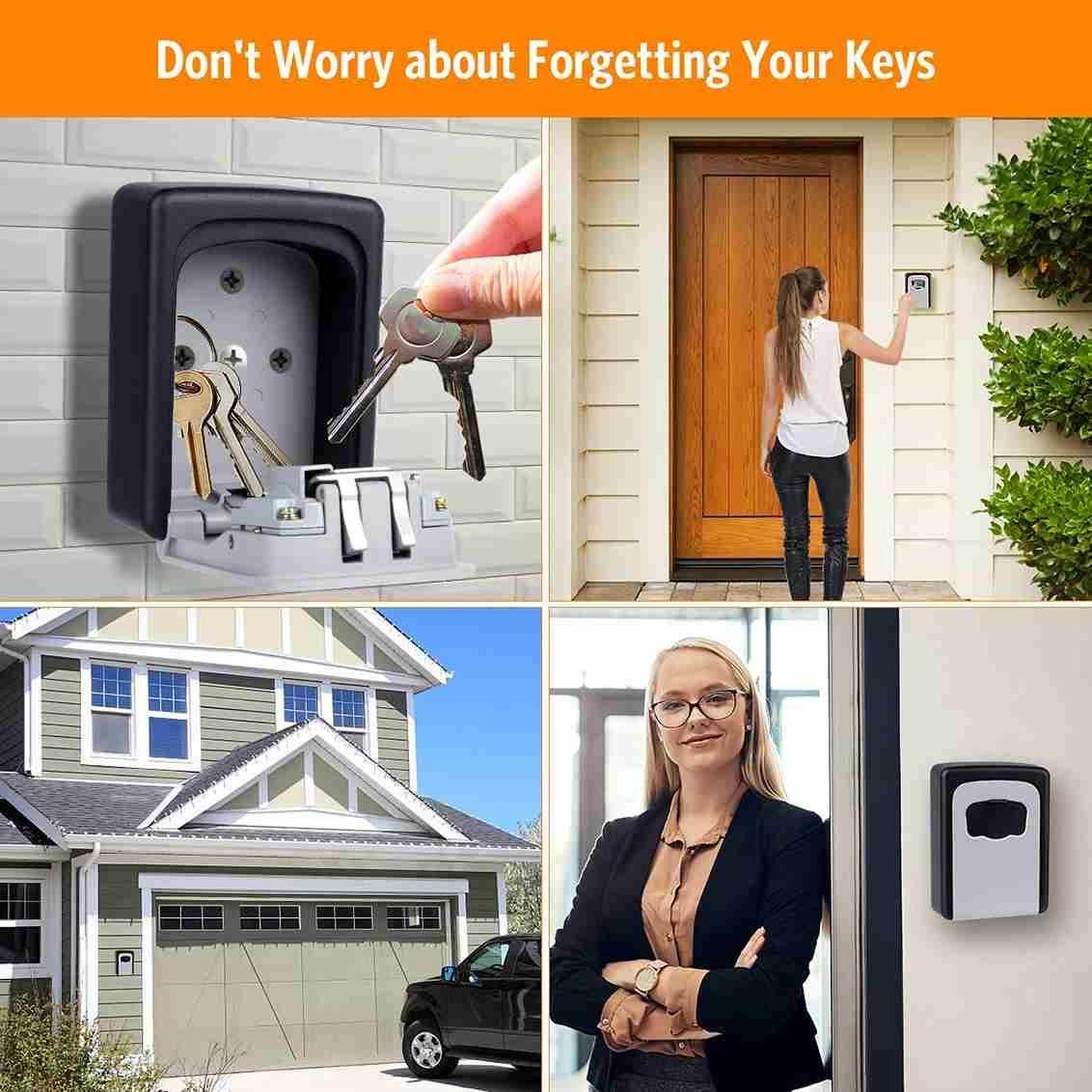 🔐 Security Key Lock Box – Safe, Durable & Weatherproof! 🌦️