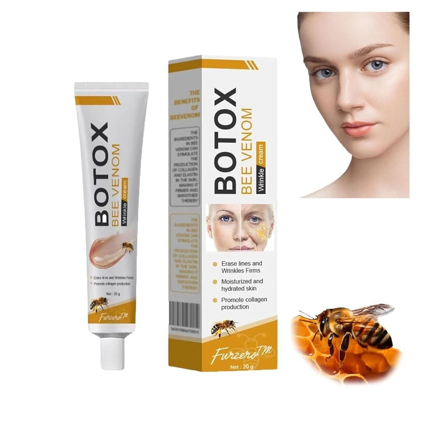 BoTox™ - Bee Venom Wrinkle Repair Cream - 20g🐝✨(Buy 1 Get 1 Free 🔥🔥)