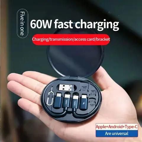 ⚡ Fast Charging Travel Cable Set – Compact, Handy & Super-Fast! 🚀