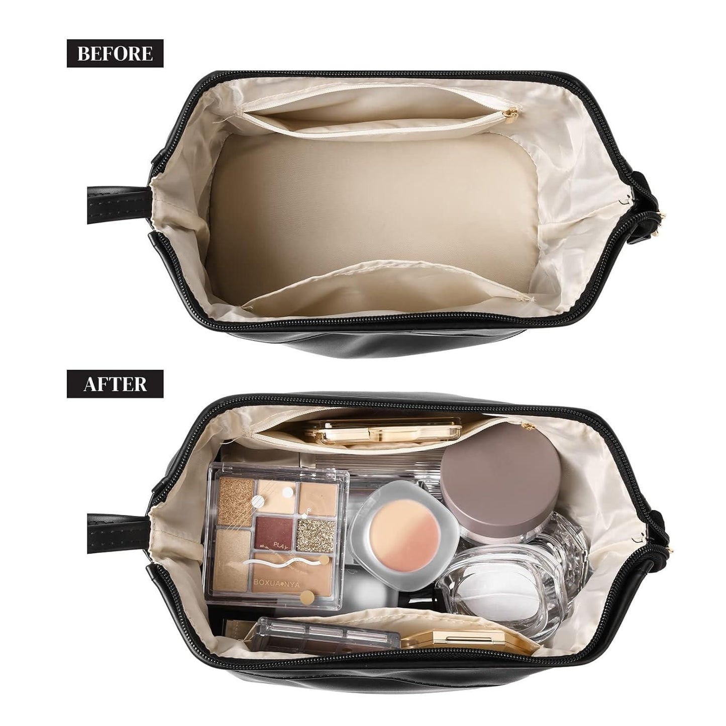 💄 Large Capacity Cosmetic Travel Bag (Pack of 1, Random Color)✨