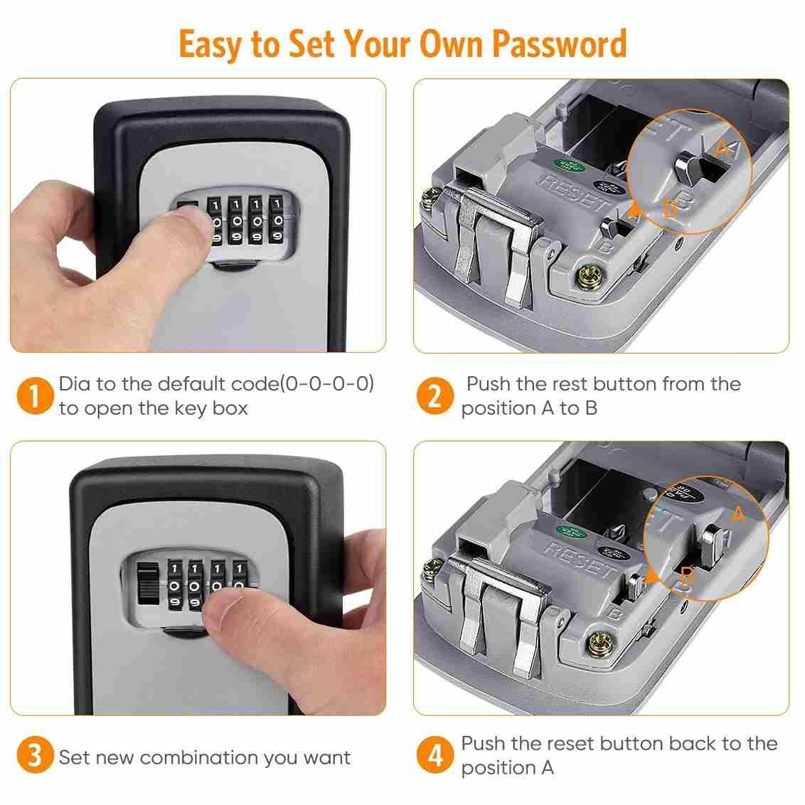 🔐 Security Key Lock Box – Safe, Durable & Weatherproof! 🌦️