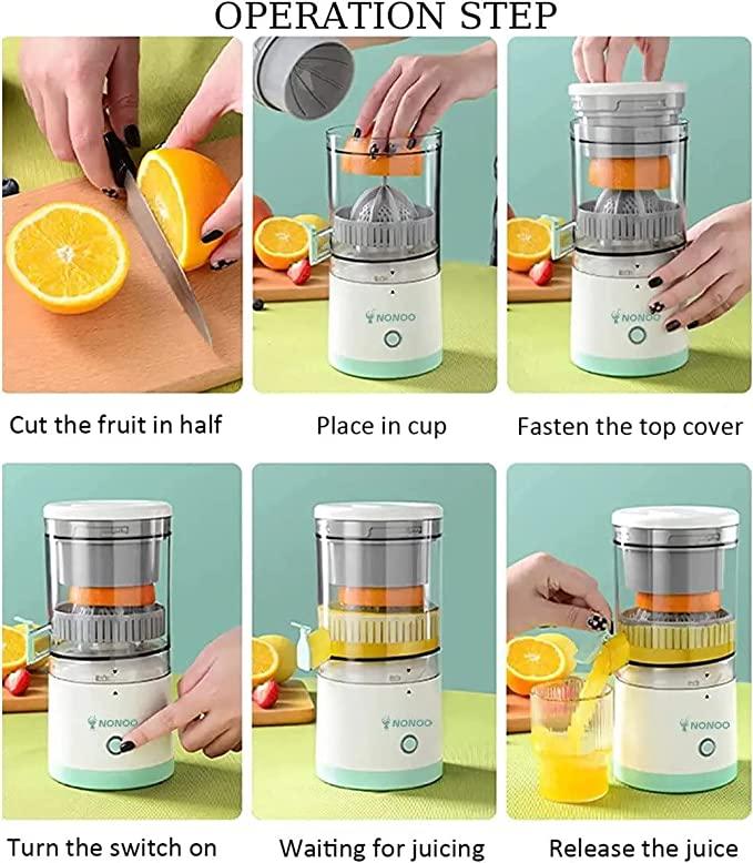🍊 Electric Citrus Juicer – USB Rechargeable & Portable (YZJ-001)
