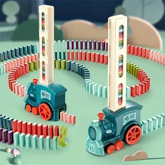 Train Toy Domino™ Set for Kids BPA Free Plastic with Sound Effects