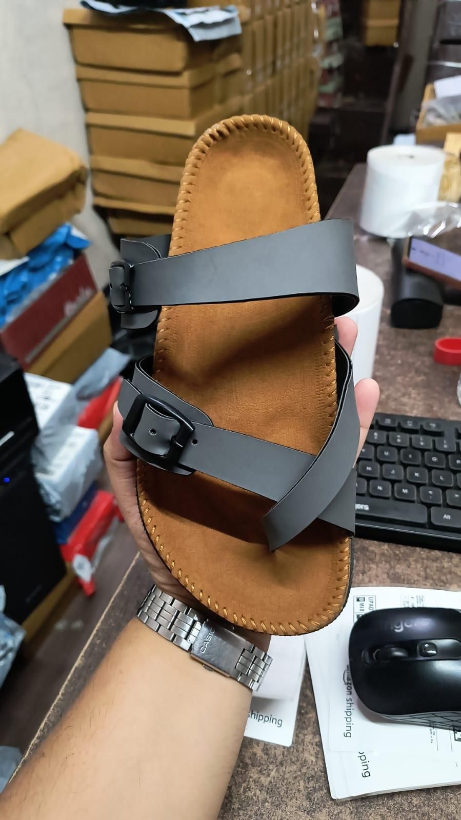 👡 Men’s Casual Flat Sandal – Lightweight Comfort for Everyday Wear! 🌟