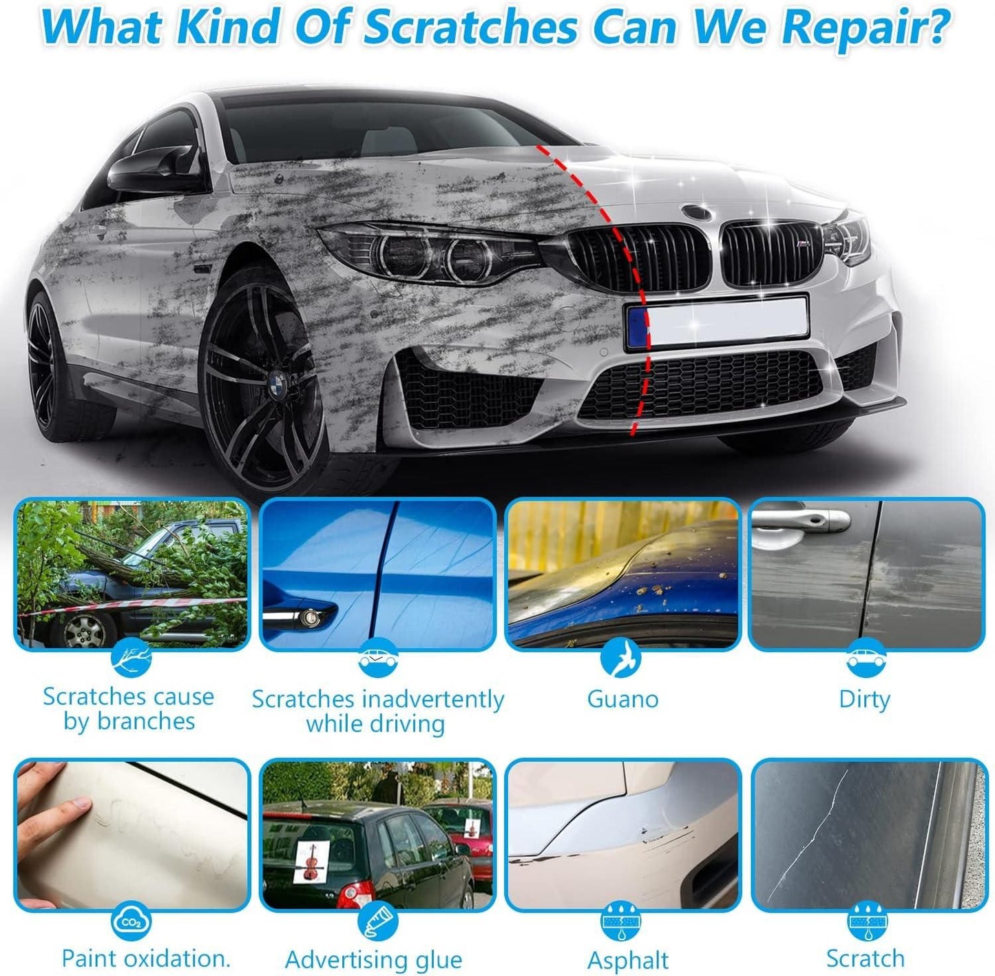 Cloth Car Scratch Remover Pack of 3