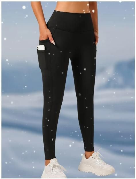 Soft & Comfy Slim Elastic Tights with Side Pockets (Pack of 1)