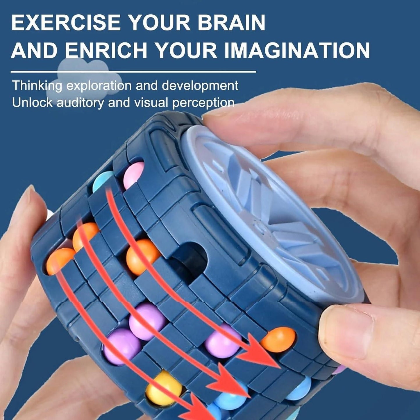 🧩 3D Magic Bean Cylinder Puzzle Toy – Fun, Learning & Stress Relief!