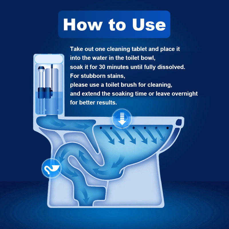 ✨Toilet Cleaning Tablet-Toilet Deodorizer Bathroom Cleaner Tablet 😍(Pack of 10)