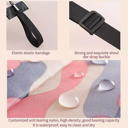 👜 Foldable Shopping Handbag Travel Tote – Waterproof Nylon (1 Pc) 💧