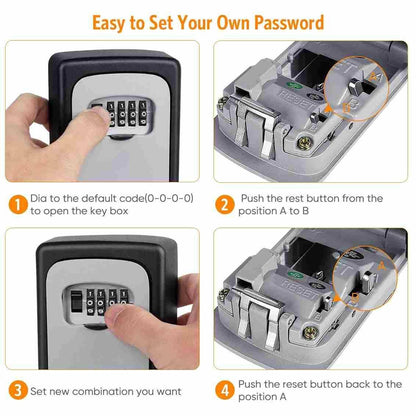 🔐 Security Key Lock Box – Safe, Durable & Weatherproof! 🌦️