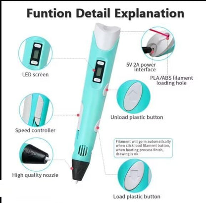🎨 3D Printer Pen for Kids – Create, Design ; Explore in 3D!