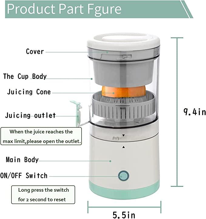 🍊 Electric Citrus Juicer – USB Rechargeable &amp; Portable (YZJ-001)